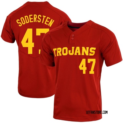 Men's Blake Sodersten USC Trojans Replica Cardinal Vapor Two-Button Baseball Jersey