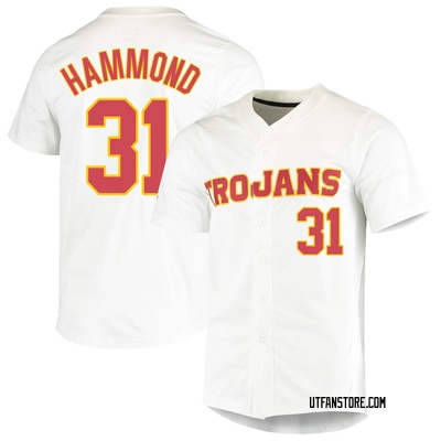 Men's Eric Hammond USC Trojans Replica Vapor Untouchable Full-Button Baseball Jersey - White