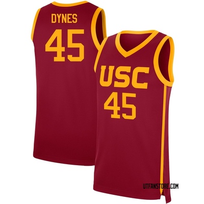 Men's Gabe Dynes USC Trojans Replica Cardinal Performance Basketball Jersey