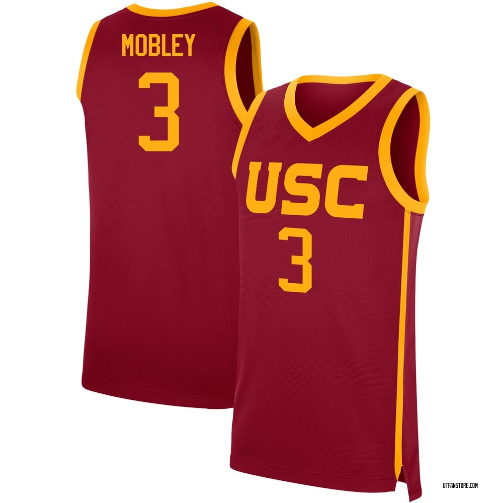 Men's Isaiah Mobley USC Trojans Replica Cardinal Performance Basketball Jersey