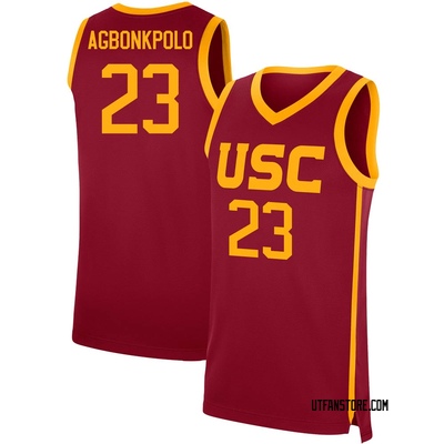 Men's Max Agbonkpolo USC Trojans Replica Cardinal Performance Basketball Jersey