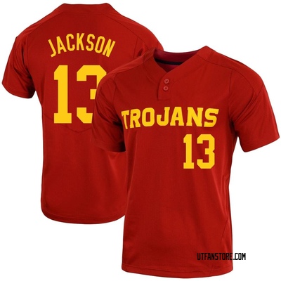 Men's Ryan Jackson USC Trojans Replica Cardinal Vapor Two-Button Baseball Jersey