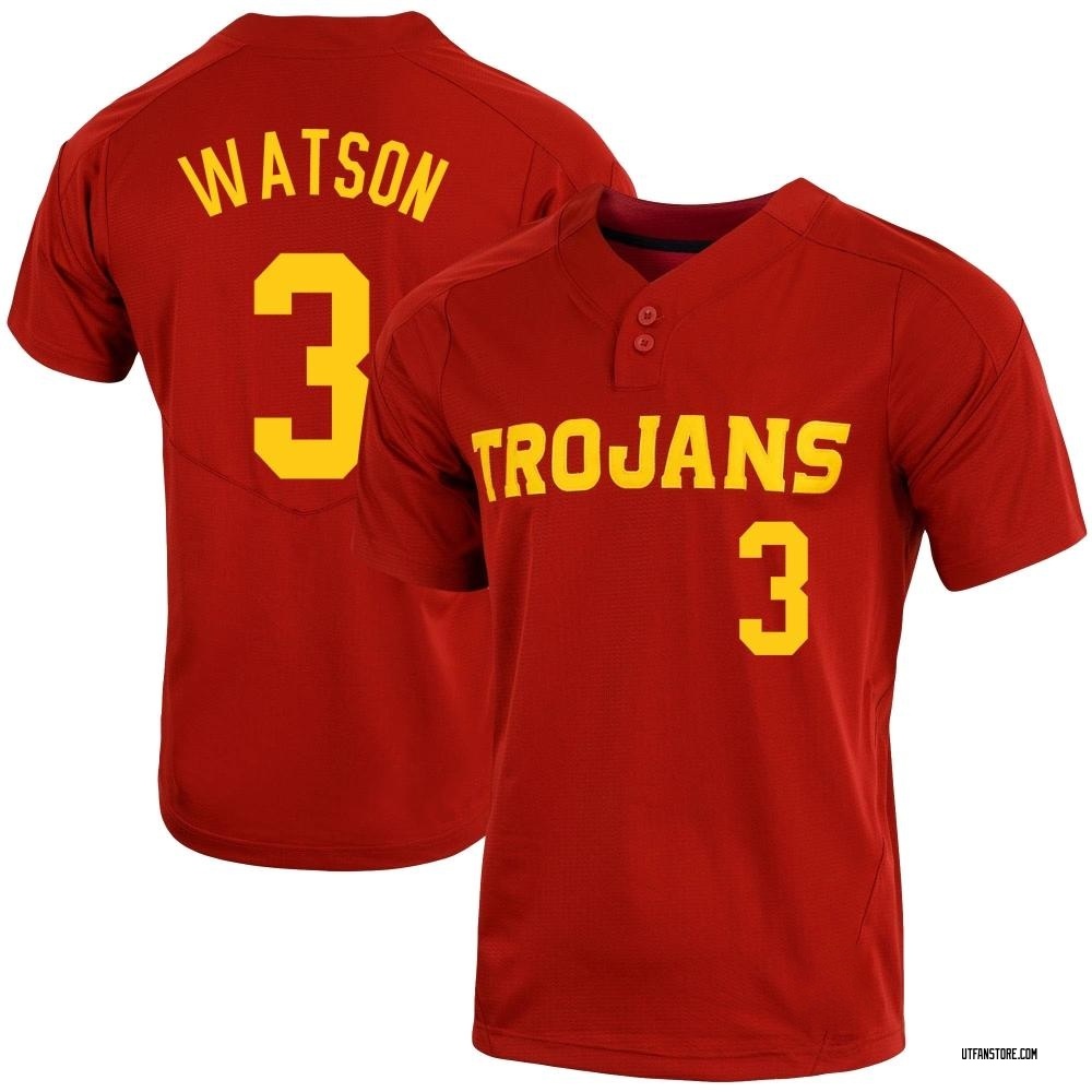 Men's William Watson USC Trojans Replica Cardinal Vapor Two-Button Baseball Jersey