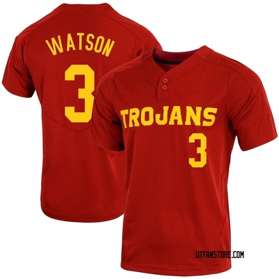 Men's William Watson USC Trojans Replica Cardinal Vapor Two-Button Baseball Jersey