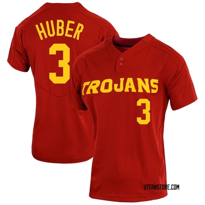 Women's Caiden Huber USC Trojans Replica Cardinal Vapor Two-Button Baseball Jersey