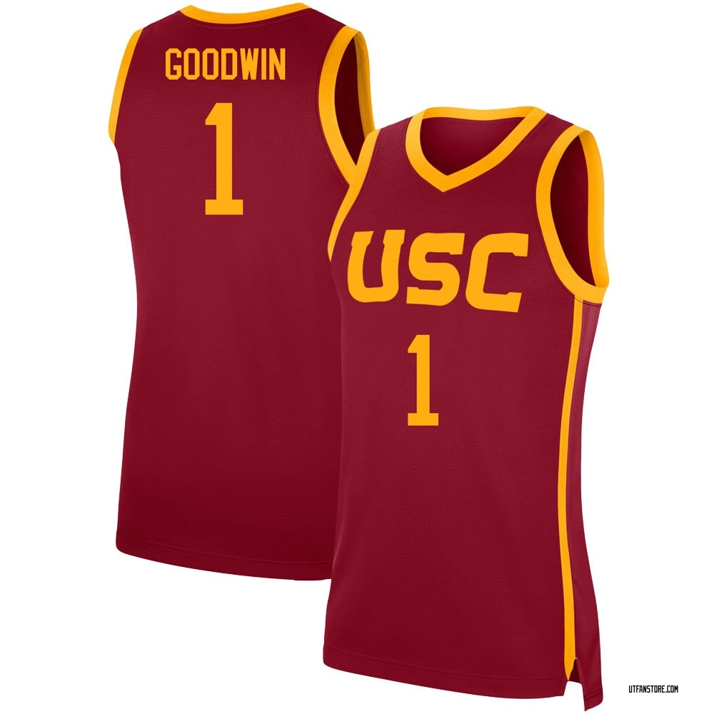 Women's Chevez Goodwin USC Trojans Replica Cardinal Performance Basketball Jersey