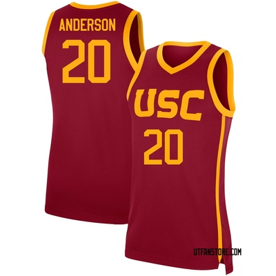 Women's Ethan Anderson USC Trojans Replica Cardinal Performance Basketball Jersey