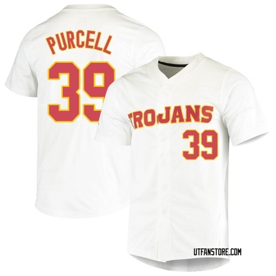 Youth Brodie Purcell USC Trojans Replica Vapor Untouchable Full-Button Baseball Jersey - White