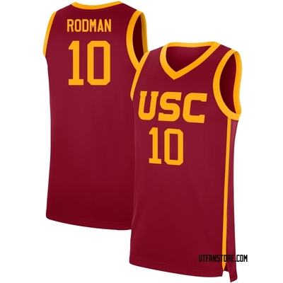 Youth DJ Rodman USC Trojans Replica Cardinal Performance Basketball Jersey
