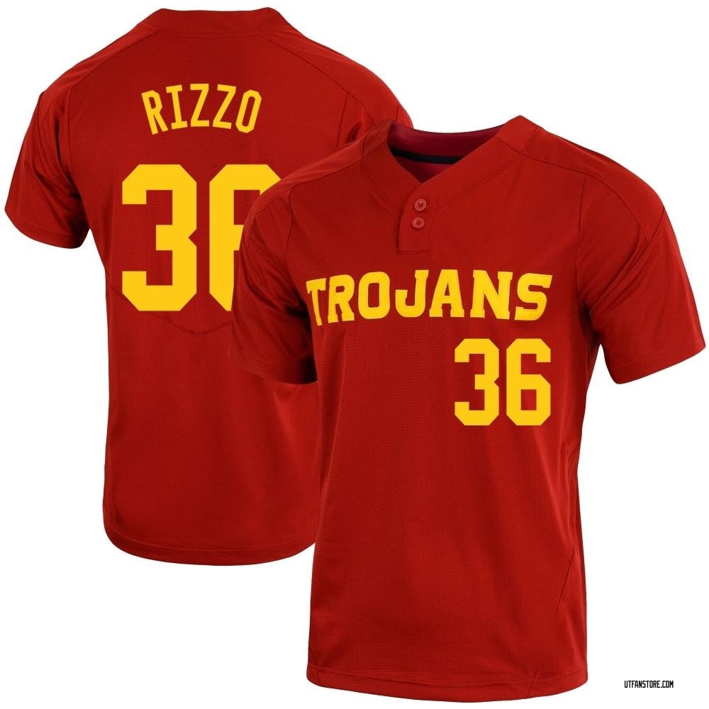 Youth Garren Rizzo USC Trojans Replica Cardinal Vapor Two-Button Baseball Jersey