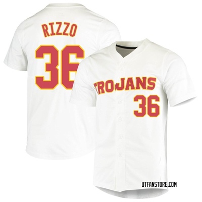 Youth Garren Rizzo USC Trojans Replica Vapor Untouchable Full-Button Baseball Jersey - White