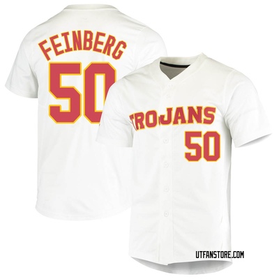 Youth Harrison Feinberg USC Trojans Replica Vapor Untouchable Full-Button Baseball Jersey - White