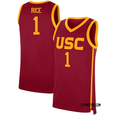 Youth Rodney Rice USC Trojans Replica Cardinal Performance Basketball Jersey