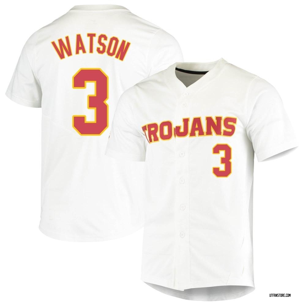 Youth William Watson USC Trojans Replica Vapor Untouchable Full-Button Baseball Jersey - White